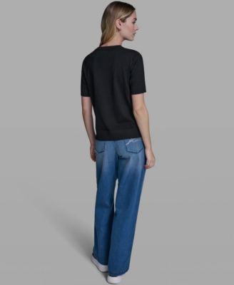 Women's Karl and Choupette Crewneck Graphic Sweater