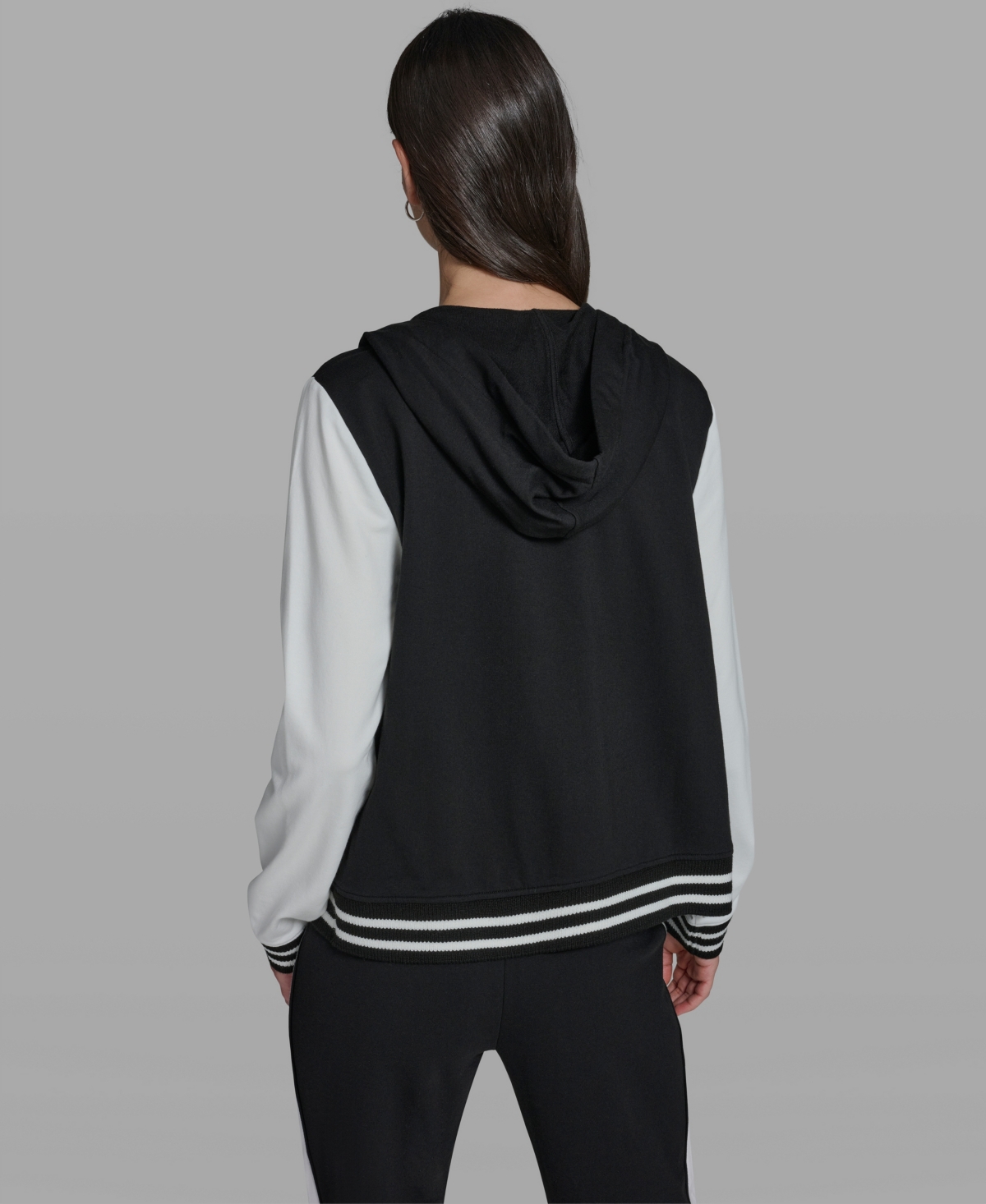 Karl Lagerfeld Paris Women's and Choupette Zip Hooded Jacket