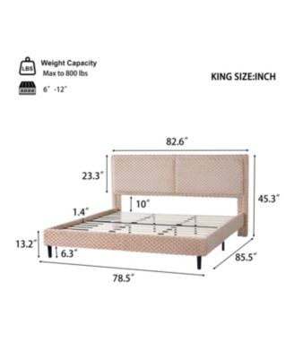 Simple Modern Camel Plush Soft Bed Comfortable Backrest Bedroom Bed