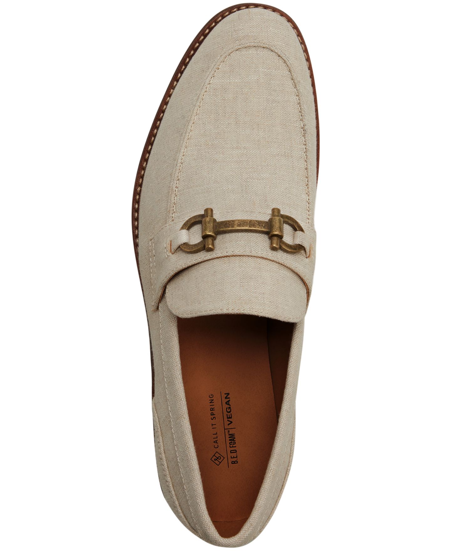 Мужские туфли Call It Spring Portola Synthetic Dress Loafers, цвет: Костяной — фото 4