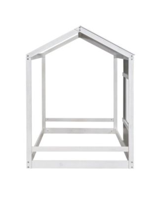 Twin Size House Platform With Roof And Window
