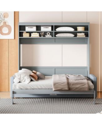 Queen Size Murphy Bed Wall Bed with Sofa