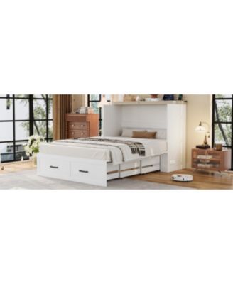 Farmhouse Murphy Bed with Charging & Storage