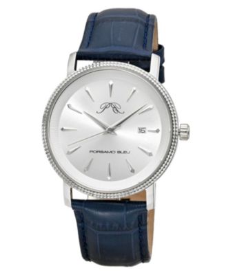 Men's Veritas 2 Genuine Leather Band Watch 1362BVEL