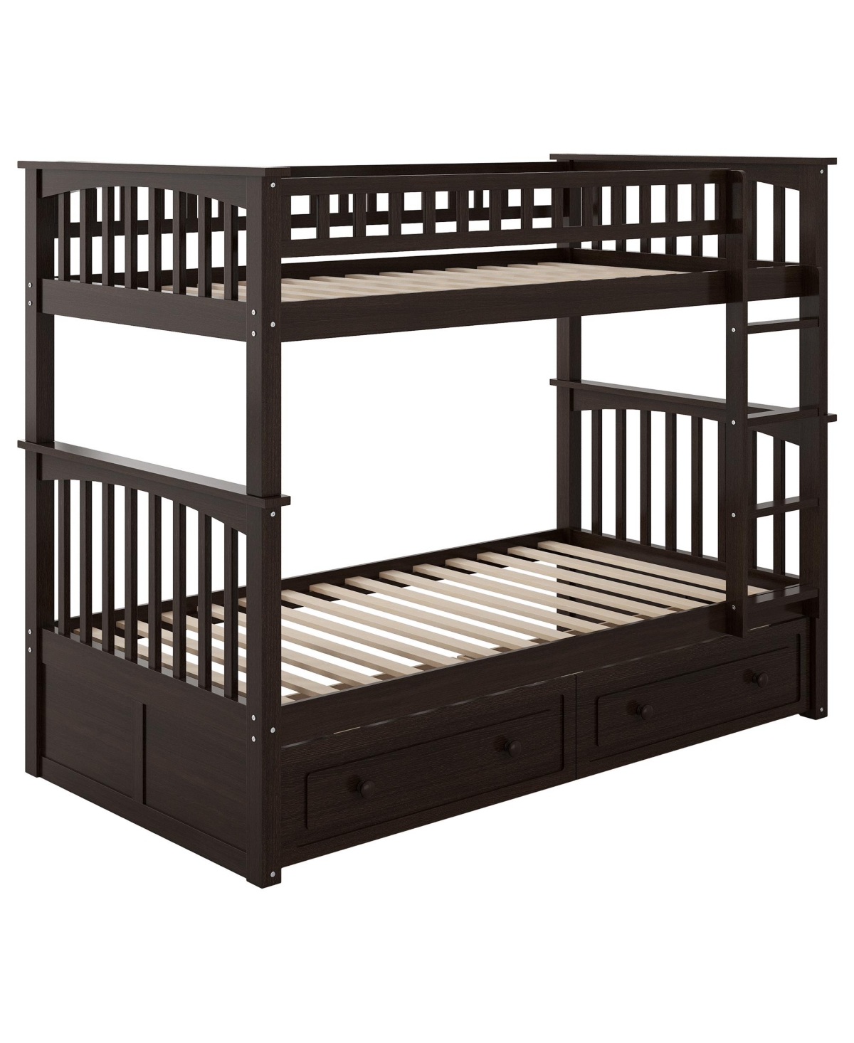 Streamdale Twin Over Bunk Bed With Drawers, Convertible Beds