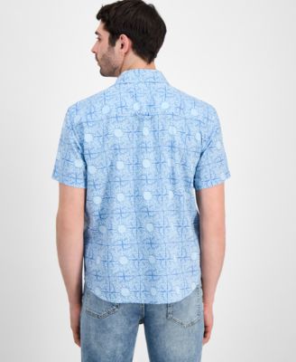 Men's Sunshine Linen Blend Short-Sleeve Shirt