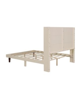 Elegant High Headboard Queen Bed