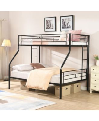 Twin Over FULL Metal Bunk Bed, No Box Spring Needed, Large Under Bed Storage, Easy Assemble