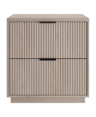 Yarden 24" Wide Rectangular Fluted Nightstand