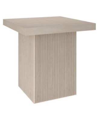 Torren 22" Wide Square Fluted Side Table