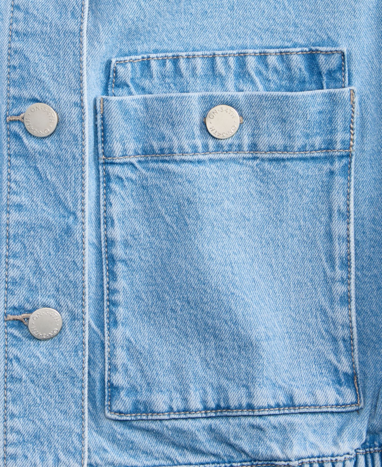 Women's Sailor-Collar Denim Jacket