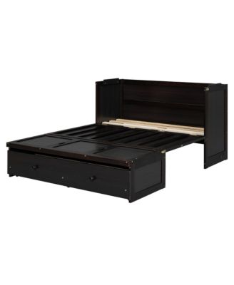  Full Size Murphy Bed with USB Port and a Large Drawer