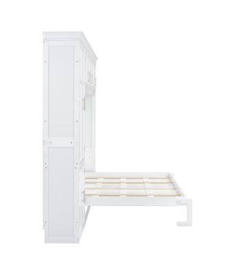  Queen Size Murphy Bed Wall Bed with Cabinets