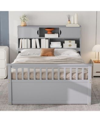 Captain Platform Bed Frame w/ Storage & Drawers
