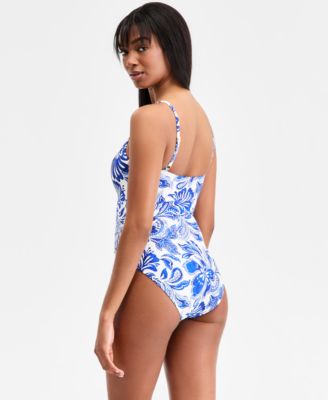 Women's Mio Botanical Scoop Neck One-Piece Swimsuit