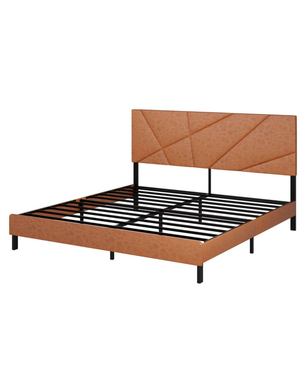 Streamdale Furniture King Metal Bed Frame - Square Platform
