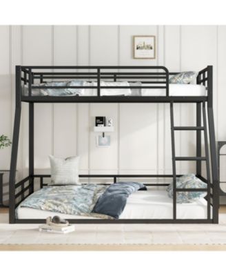 Metal Twin XL/Queen Bunk Bed Frame - Heavy Duty