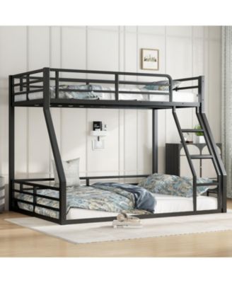 Metal Twin XL/Queen Bunk Bed Frame - Heavy Duty
