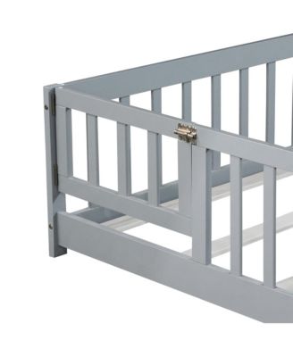 Streamdale Floor Bed with Fence & Door - Grey