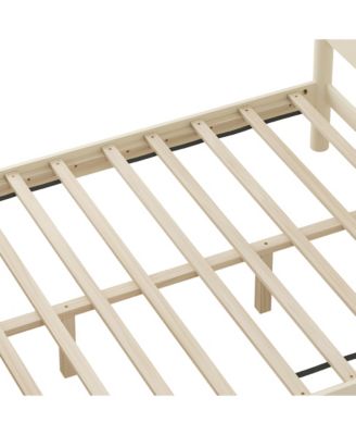 Streamdale Queen Size Wood Platform Bed Frame with Headboard and Wooden Slat Support