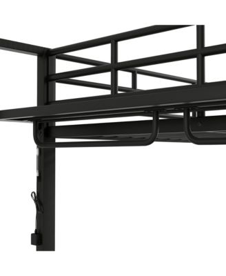 Streamdale Metal Bunk Bed with Storage, LED Light