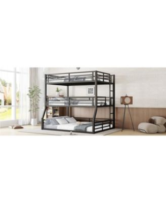 Triple Bunk Bed, Metal, Heavy-Duty