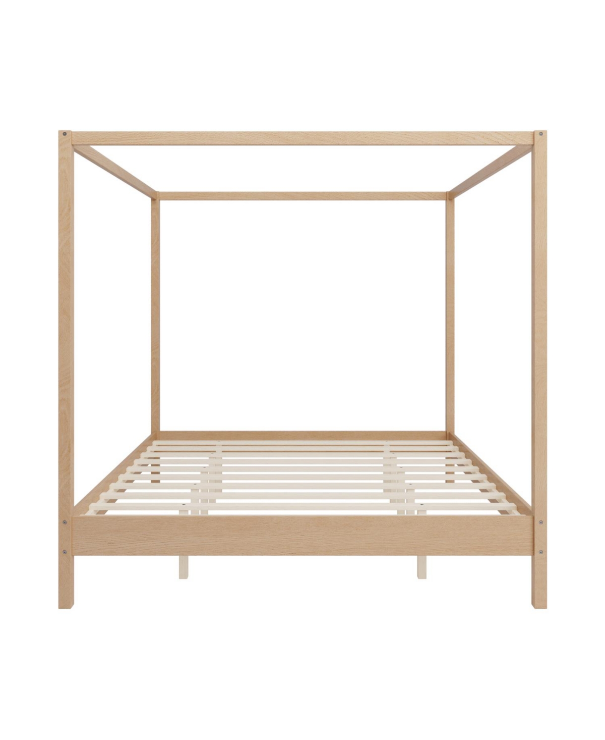 Streamdale Furniture King Canopy Bed Frame - Solid Wood Platform Bed