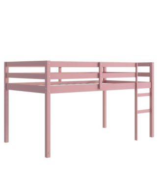Solid Wood Twin Loft Bed with Ladder
