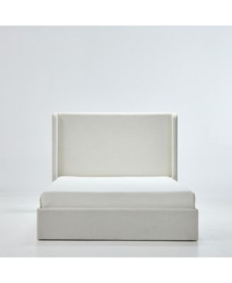 + King + Chenille + Upholstered + Platform Bed Frame