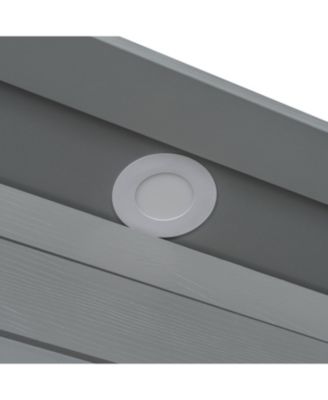 Queen Murphy Bed with Storage, Wine Rack & LED