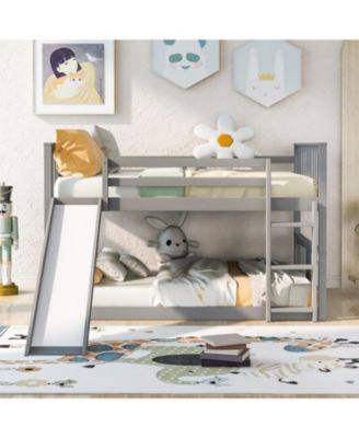 Full Over Full Bunk Bed with Ladder