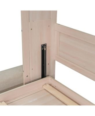 Queen Size Murphy Bed with Sofa and LED