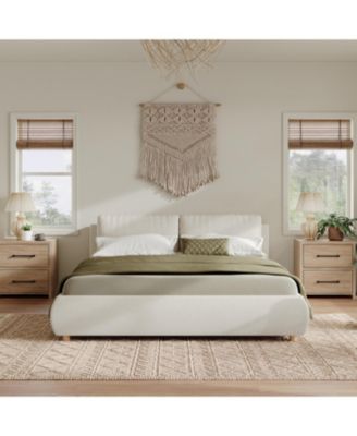 Streamdale Upholstered Platform Bed with Pillow