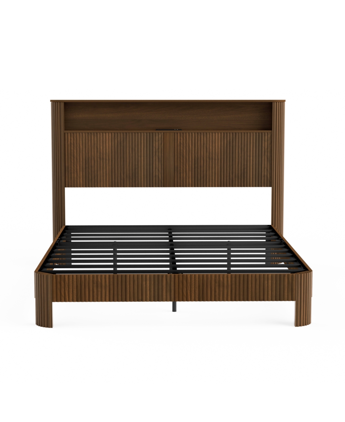 Streamdale Furniture Queen Bed Frame- Storage Headboard, Charging