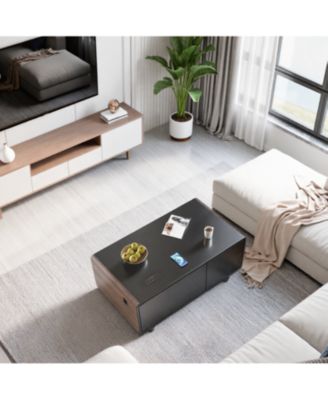 Smart Coffee Table- Fridge, Freezer, Bluetooth, Wireless Charging