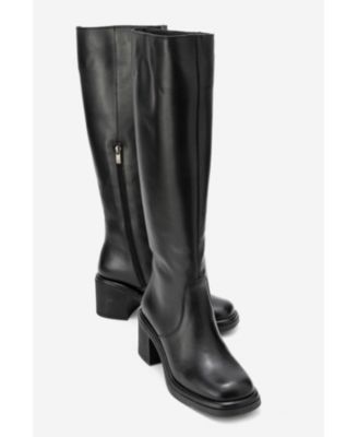 Women Fros Leather Knee High Boot