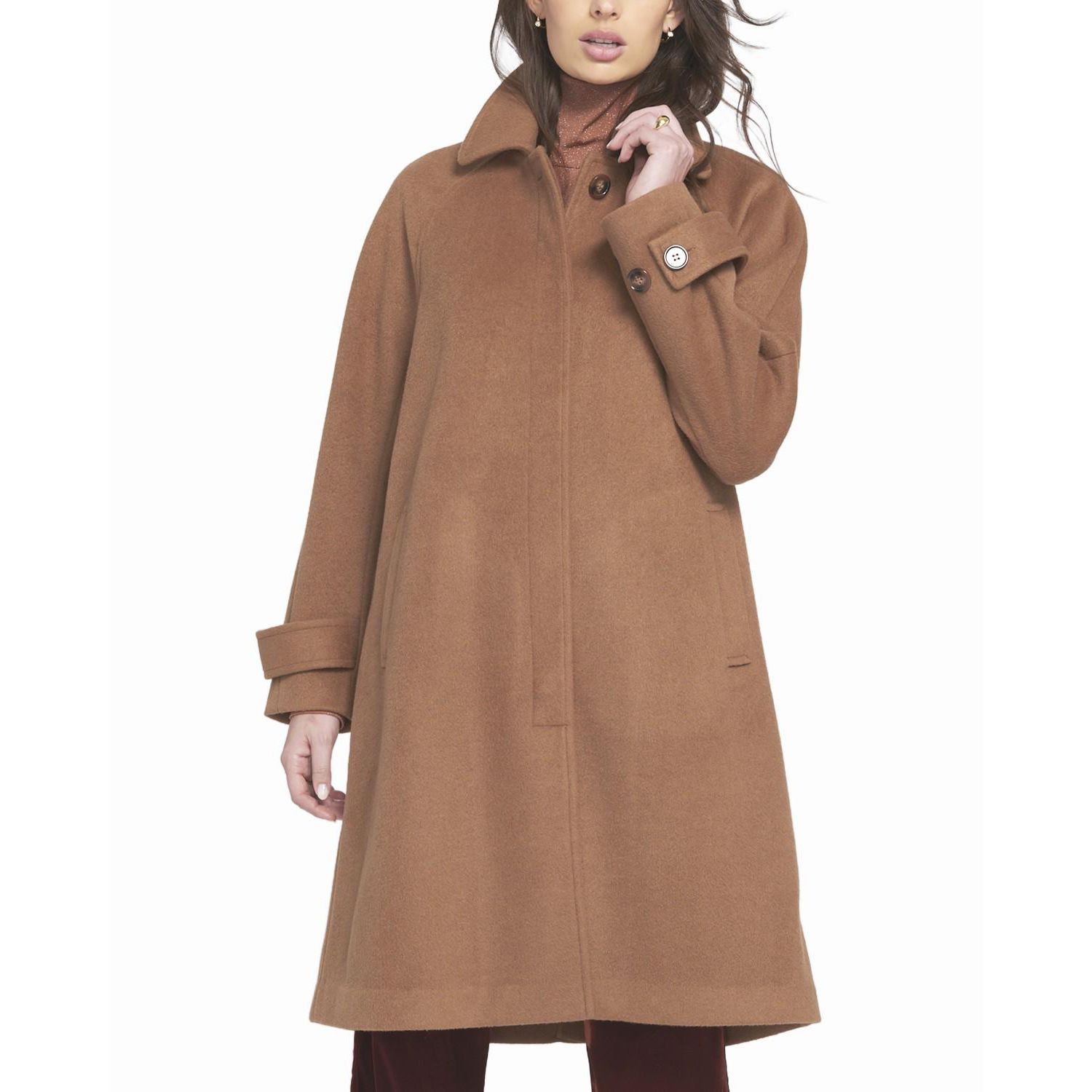 Women's Melton Coat Teddy