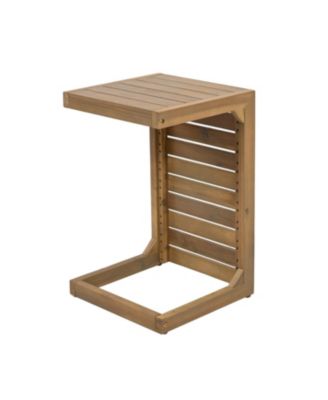  C-shape end table Brown