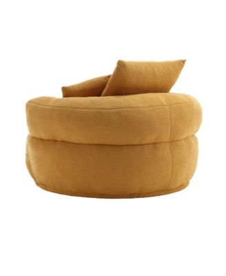 Chenille Sleeper Sofa Chair - Modern Fluffy Lounge Seat