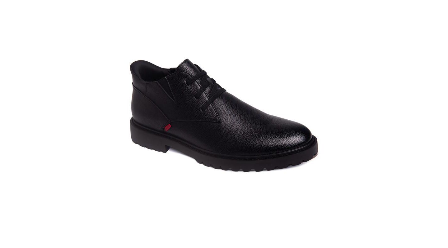 Мужские ботинки Marc Joseph New York Clark Road Hands-Free Slip On Technology Leather Laceup Chukka, цвет: Чёрный — фото 1