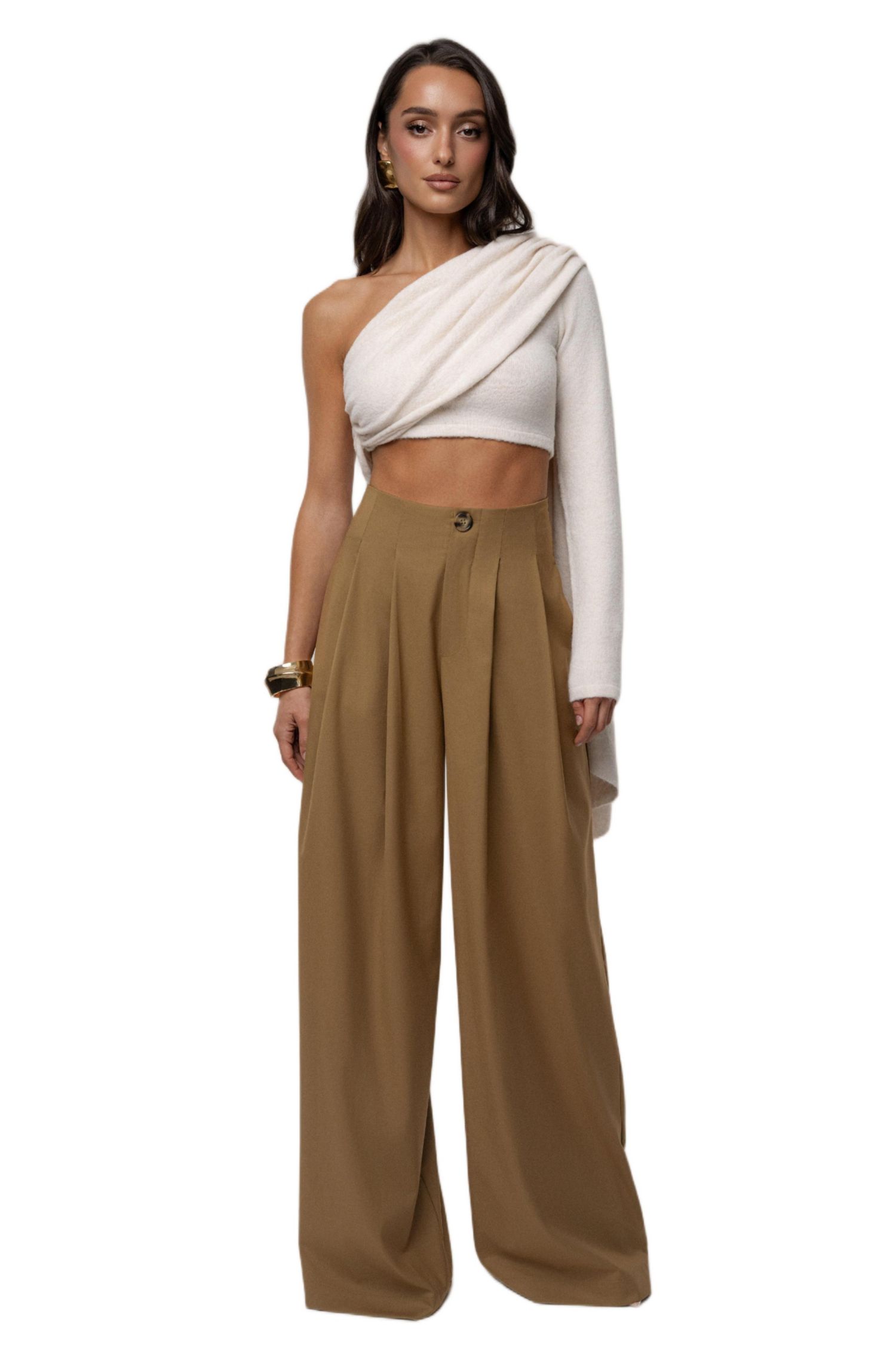 Women's Polished Pleat Trouser