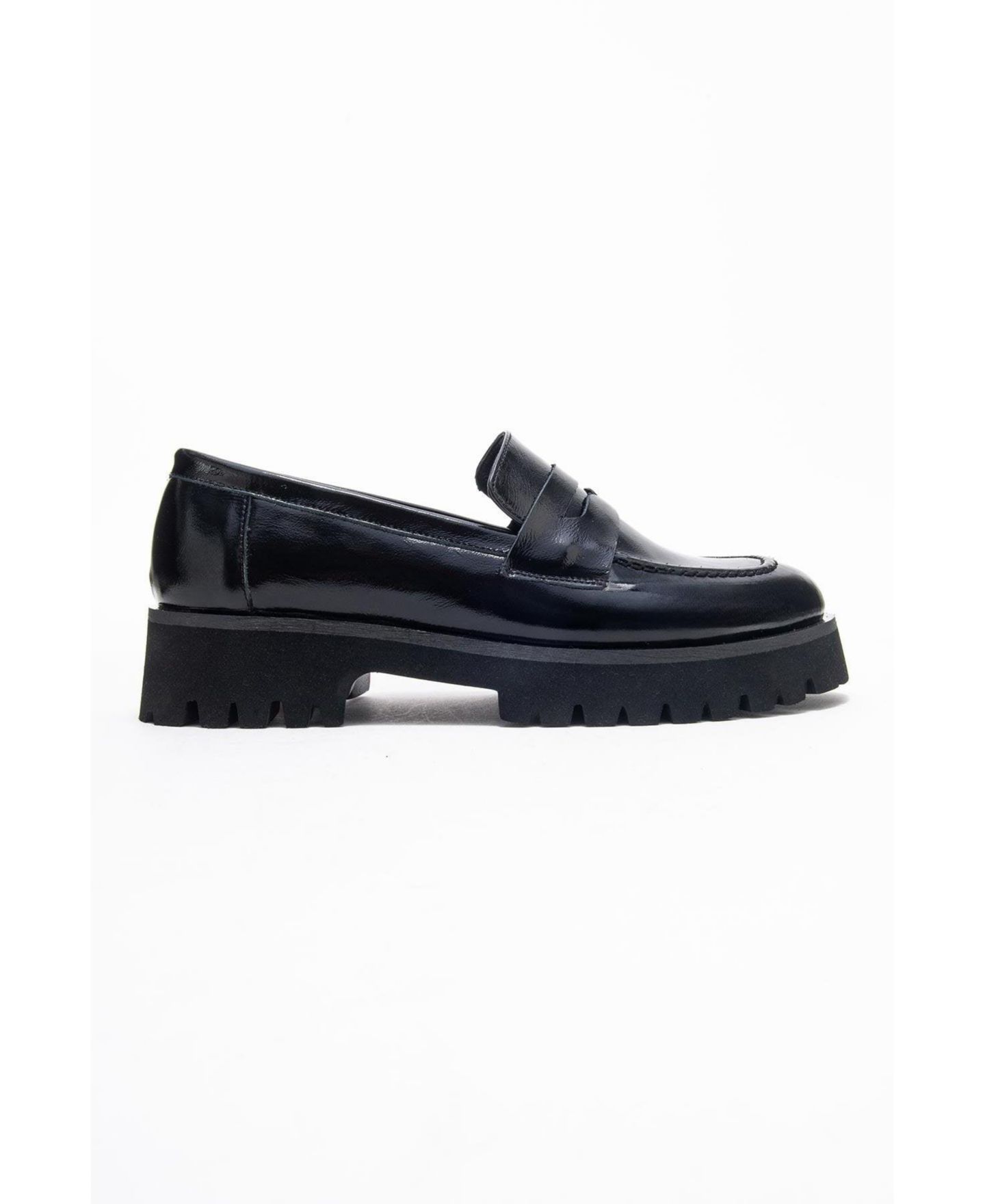 Женские туфли Forever & Always Shoes Vionel Leather Loafer, цвет: Чёрная лаковая кожа — фото 2