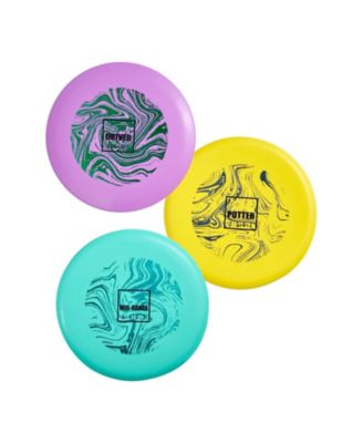 Disc Golf Set 3-Pack Starter Discs with Putter Mid-Range Driver PDGA Approved