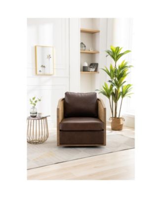Swivel Barrel Accent Chair, 360