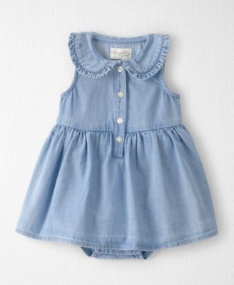 Baby Girls' Peter Pan Collar Bodysuit Dress