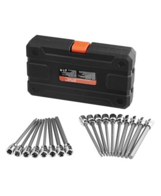 SUGFIT 18-Piece Extra Long Allen Hex Bit Set for Hard-to-Reach Applications
