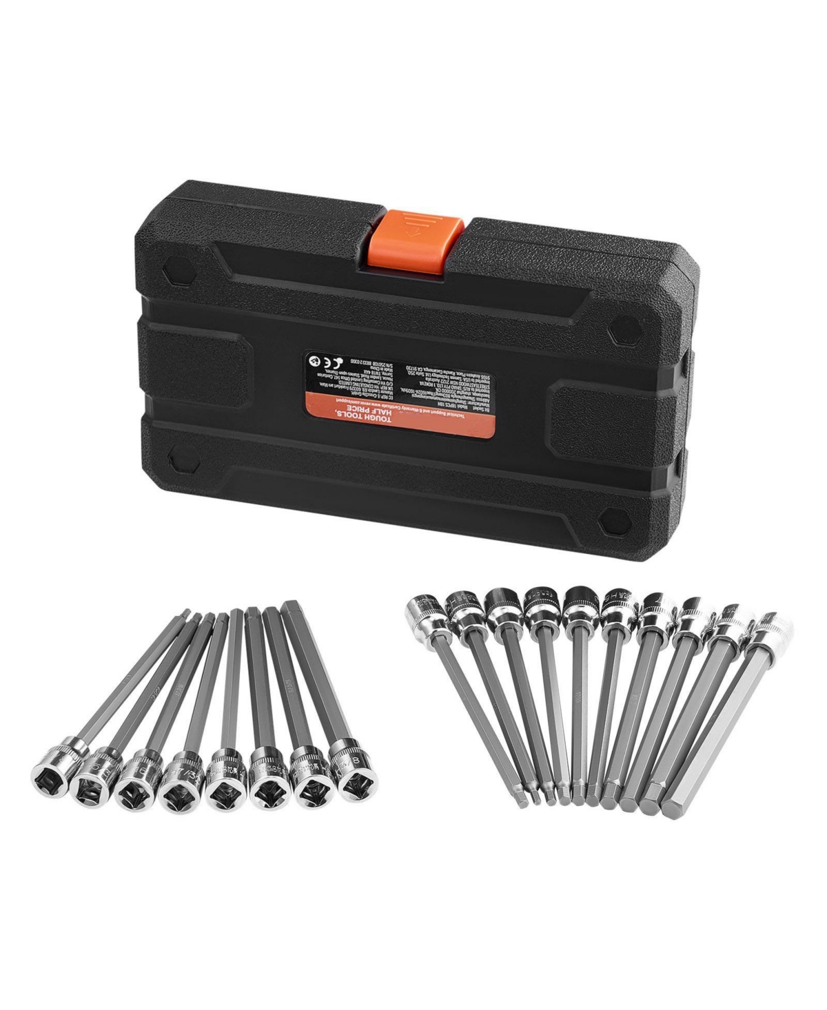 Sugfit 18-Piece Extra Long Allen Hex Bit Set for Hard-to-Reach Applications