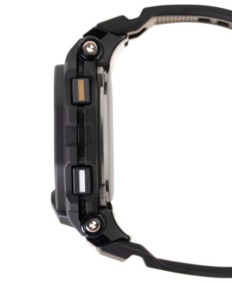 Men's Japanese Quartz Black Resin Watch, 45.9mm