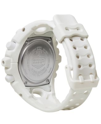 Men's Japanese Quartz White Resin Watch, 58.2mm