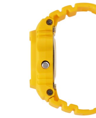 Men's Japanese Quartz Yellow Resin Watch, 20mm